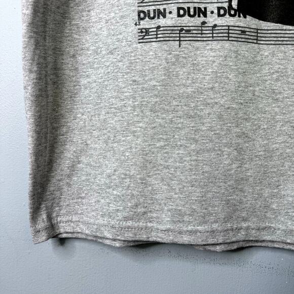 Star Wars Darth Vader The Imperial March Lyrics Funny Heather Gray T-Shirt Sz L - Picture 7 of 10